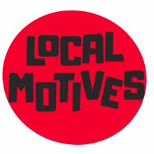 Local Motives logo is black type on a red circular background