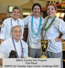 SMCC Culinary Arts Program 2020 WMPG Fat Tuesday Cajun Cookin' Champions