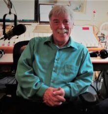 A photo of Bill Audette at the WMPG studio