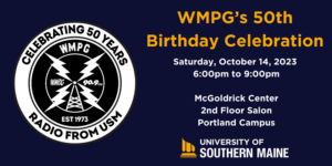 WMPG 50th birthday party invite