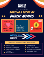 WMPG Public Affairs Shows Poster