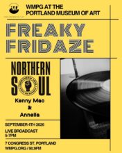 Poster for Freaky Fridaze at the Portland Museum of Art